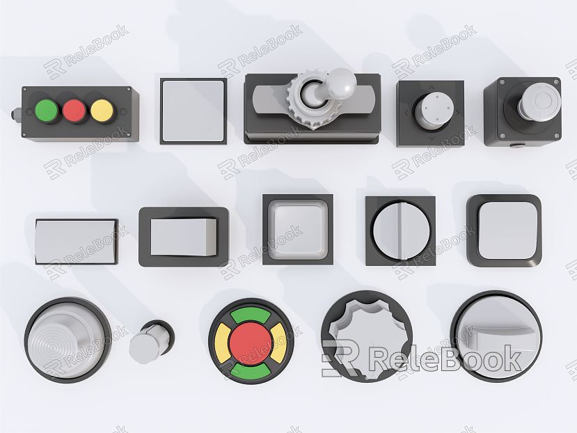 Modern push button button switch combination model