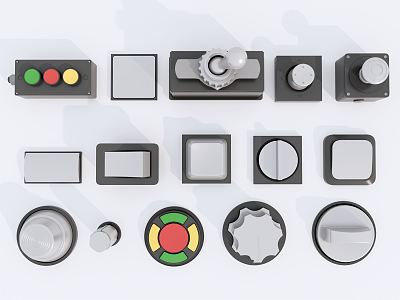 Modern push button switch combination model