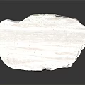 Natural Wood Stone Slab With Irregular Shape And Light Striped Texture 3d model