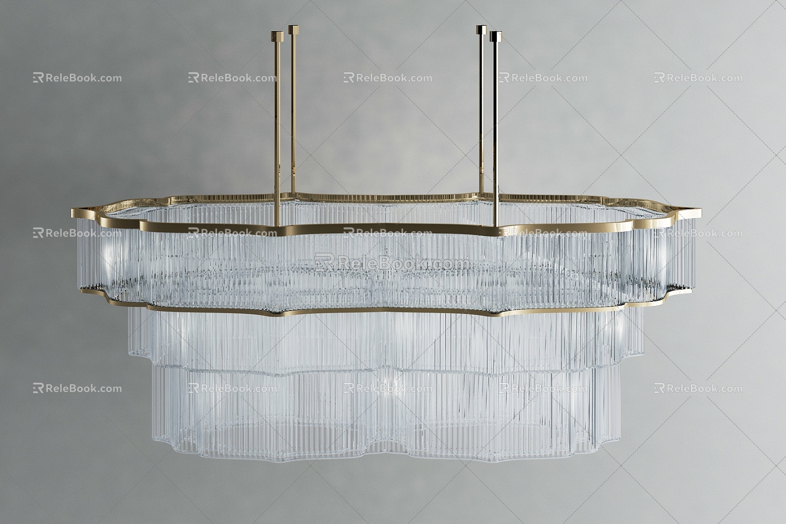 Crystal Chandelier 3 3d model