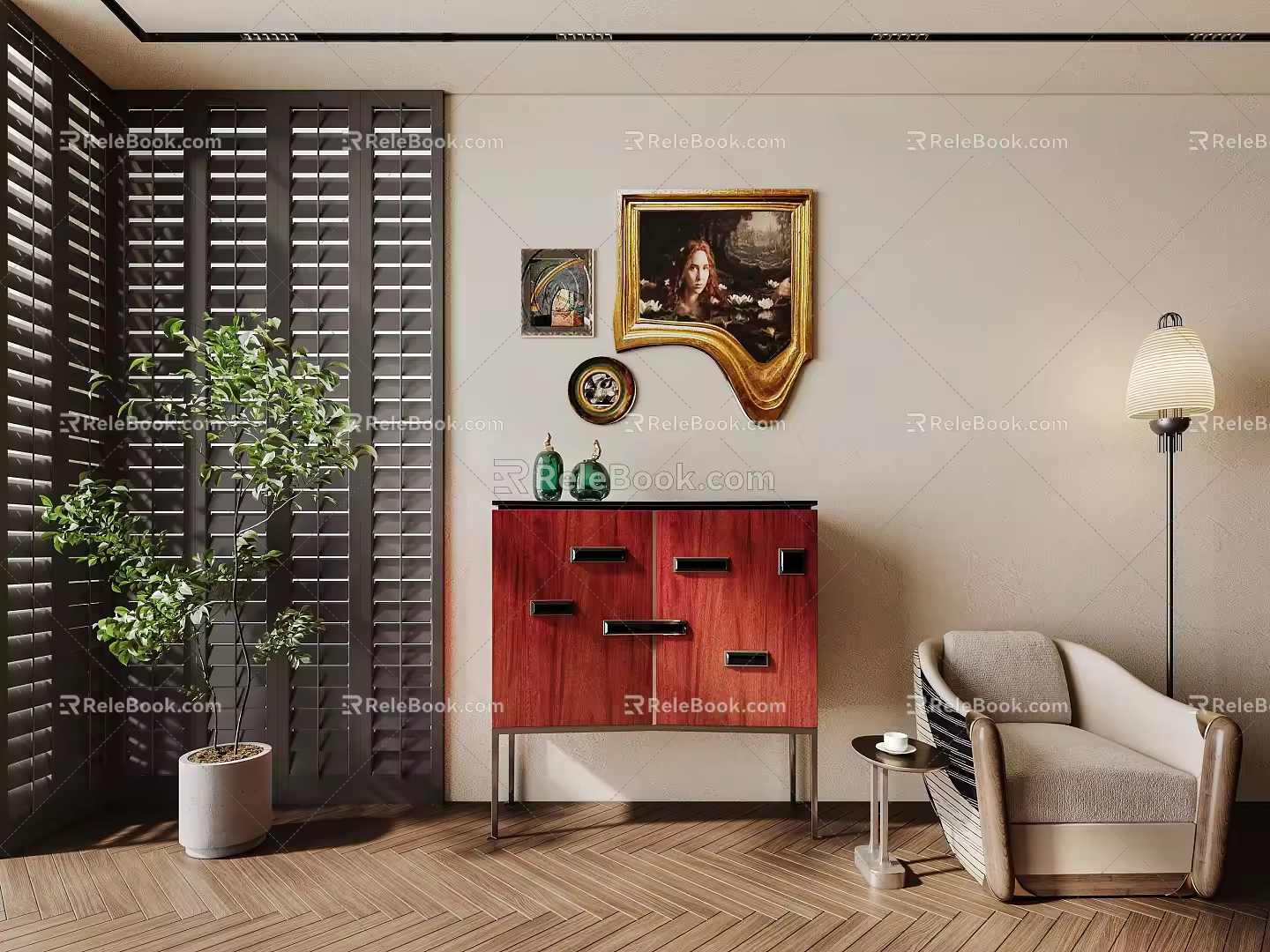 Achille Salvagni side cabinet 3d model