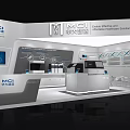 MGI Exhibition Booth Modern Design Featuring Precision Instrumentation and System Solutions