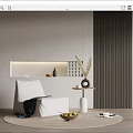 Modern Lazy Sofa Lazy Sofa Corner Set 3d model