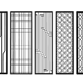 Stylish Room Divider Designs With Geometric Patterns And Intricate Lattice Work 3d model