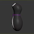 Game Movie Character Penguin Shaped Black And White Body With Purple Bow Tie Rounded Design