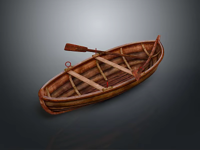 Boat Small Wooden Boat Fishing Boat Speedboat Single Boat Holiday Boat Wooden Boat Single Boat Single Wooden Boat 3d model