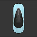 Light Blue Modern Sports Car With Sleek Design Black Wheels And Glossy Finish