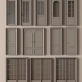 Various Hinged Door Styles for Home Interior with Glass and Wooden Frames
