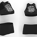 Black Sports Vest And Shorts With I Am Not Mediocre I Am Limitless Print