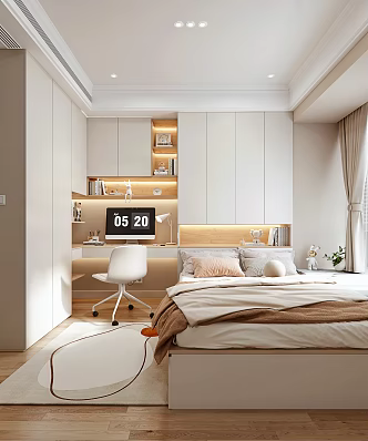 Modern Tatami Bedroom 3d model