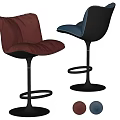 Modern baxter bar chair combination 3d model