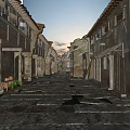 Chinese Ancient Building and Ancient Street 3d model