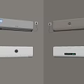 Multiple Wall Mounted Air Conditioners With Different Styles Installed On Home Interior Wall