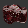 Canon AE-1 Vintage Film Camera Classic Design Silver Black Body And Lens