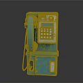 Blue Vintage Telephone With Dial Pad Handset And Retro Body Design