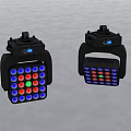 Colorful LED Decorative Lights With Black Design Red Blue Green Beads For Stage Party