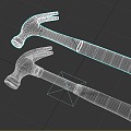 Hammer hammer claw hammer hardware tools 3d model