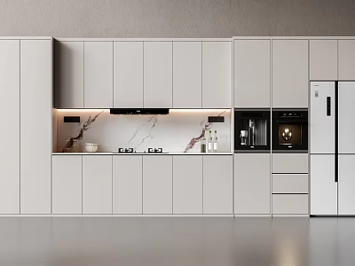 Modern Entryway Cabinet And Side Cabinet Design With Sleek Doors And Drawer Storage 3d model