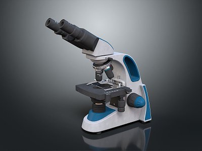 modern microscope electron microscope magnifying glass experimental equipment model