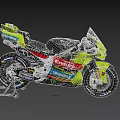 Energica Racing Motorcycle On Display Stand With Yellow Black Design And Sponsor Logos