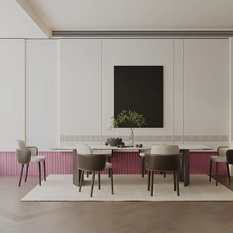Modern table combination 3d model