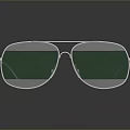 Stylish Modern Sunglasses With Carbon Fiber Frame And Green Tinted Lenses