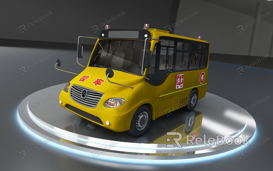 Modern School Bus model