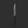 Tactical Weapon Knife Featuring Sharp Metal Blade And Black Handle Design