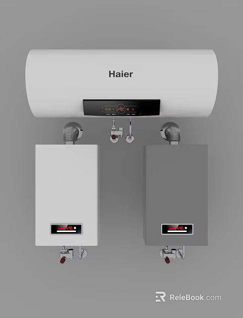 Modern Haier Household Electrical Appliances With Water Heater And Heating Units 3d model 