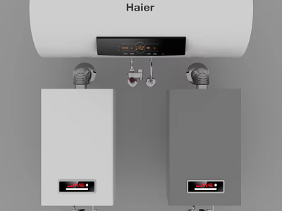 Modern Haier Household Electrical Appliances With Water Heater And Heating Units 3d model
