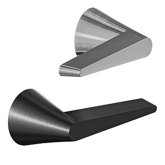 Modern door handle combination 3d model