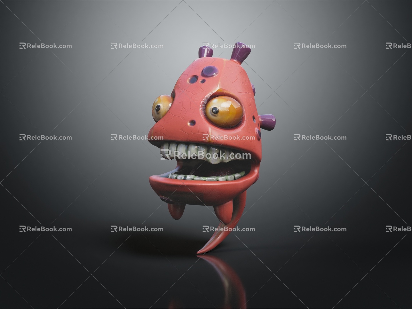 Modern Game Character Monster Head Monster Head Monster 3d model