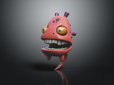 Modern Game Character Monster Head Monster Head Monster 3d model