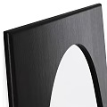 Modern Home Decor Featuring Two Unique Oval Mirrors With Black Frames 3d model