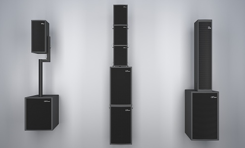 Modern Speaker Linear Array Speaker 3d model