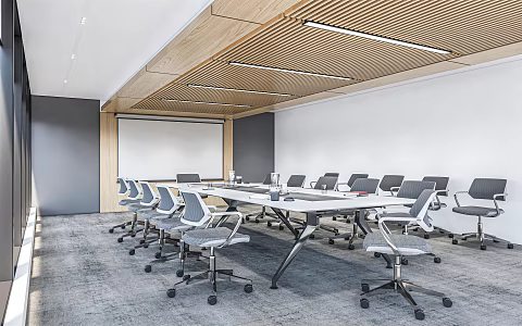 Modern Conference Room Meeting Tables and Chairs Office Tables and Chairs 3d model