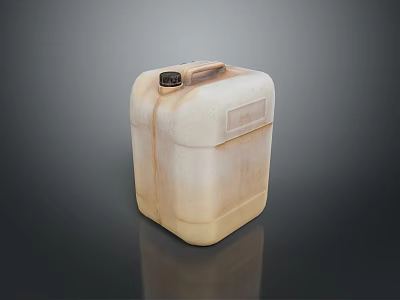 Square Shaped Plastic Water Storage Container With Handle And Lid For Household Use 3d model