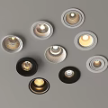 Modern LED Downlights And Spotlights With Diverse Designs And Color Choices For Home Ceiling
