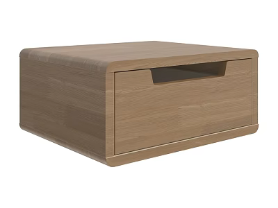 Modern Light Wood Chest of Drawers with Smooth Surface and Simple Design 3d model