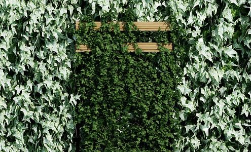 modern plant wall green plant wall 3d model