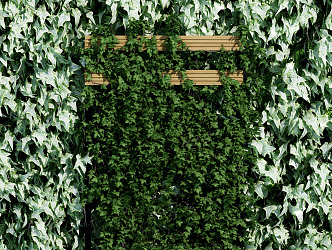 modern plant wall green plant wall 3d model