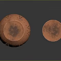Copper Perforated Household Items Spherical And Cylindrical Containers With Geometric Patterns