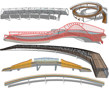 The Modern Bridge 3d model