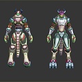 Modern Robot Sci-Fi Warrior Future Warrior 3d model