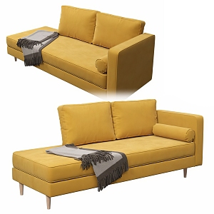 modern chaise longue sofa 3d model