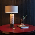 Modern table lamp ornaments combination 3d model