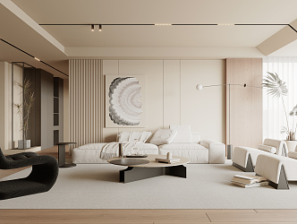 modern living room home living room 3d model