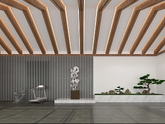 Modern Exhibition Hall 3d model