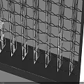 Industrial Metal Equipment With Black Frame And Grid Structure For Industrial Applications