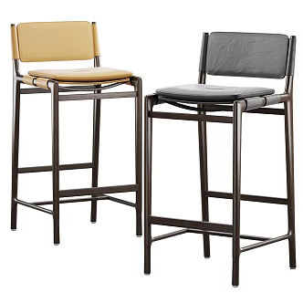 Modern Bar Chair Bar Stool 3d model